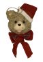 Xmas Dcor Bear Red Scarf