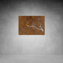 House Number D23 - 1000 X 750 / Rusted Steel / No