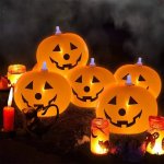 LED Light Up Halloween Balloon - Pack Of 5
