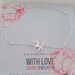 Chante-lee 925 Sterling Silver Unicorn Bracelet Length 18.8CM Adjustable