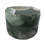 Green Monochromatic Leaves Ottoman
