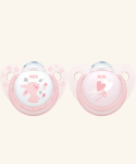 Nuk Trendline Rose Silicone Soother 6-18 Months 2'S