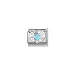 Composable Link Silver Heart Turquoise