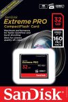 SanDisk Extreme Pro 32GB Compactflash Memory Card Udma 7 Speed Up To 160MB S- SDCFXPS-032G-X46 CAPACITY:32GB
