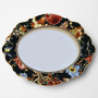 Midnight Bloom Floral Oval Platter