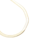 0 5M Gold Herring Bone Princess Necklace - Gold