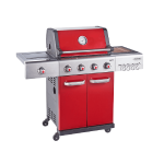 Jupiter Hybrid Multi-cooking Surface Braai - 4 Burners - Gas briquettes