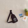 1pc Boy's New Fashion Letter Chest Bag Printed Casual Sports Shoulder Crossbody Bag Ideal Choice For Gifts