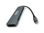 Type C Hub 6 In 1 With Card Reader & HDMI Slot