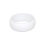 Men's Plain Silicone Rings - Natural Selection - White / 6