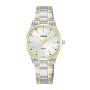 LORUS Two-tone White Sunray Dial Woman's Watch RRX32JX9