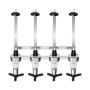 4 Piece 30ML Wall Mounted Liquor Dispenser Aluminum Alloy