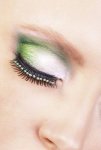 Black Light Green Rhinestone Eyelashes