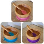 Super September – Bamboo Non Spill Bowl With Spoon