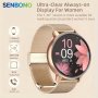 Senbono 2023 New Women Smart Watch With Wireless Phone Call Function Smartwatch With Sport Tracker Activity Tracker 100+ Sports Modes Information Reminder View Custom