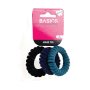 Basics Hair Bands Tpu Spiral Blue 3PCS