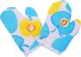 2PIECEHEATPROOF Oven Mitts For Baking And Bbq Size Kitchen Gloves