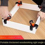 4PCS Rubber Angle Clamps For Woodworking - Precision 90 Degree Corner Holder For Frames Cabinets - Secure & Versatile Right Angl