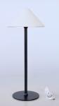 LED Black Lamp Base White Shade 35X15CM