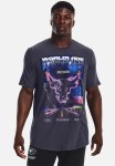 Under Armour Ua Project Rock Ww Disruption Short Sleeve - Tempered Steel