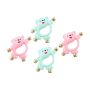 Handbell For Boy Girl Early Educational Rattles With Smooth Surface 4PCS