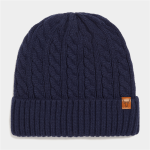 Men&apos S Navy Cable Knit Beanie