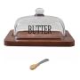 Glass Butter Dish With Lid
