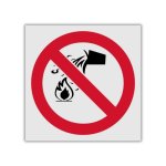 Do Not Use Water As Extinguishing Agent Reflective Safety Sign PV04REF