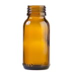 50ML Amber Glass Generic Bottle 28 410 - No Closure - Single 1 Unit
