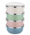 4-IN-1 Stainless Steel Thermal Lunch Box Insulated Food Container