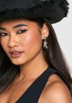 Embellished Cowboy Earrings - White