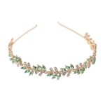 1 Pack- Elegant Leaf Crystal Aliceband -multicolour