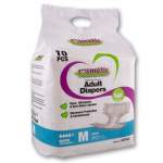 Premium Adult Unisex Diapers 10 Pack - Medium Waist 28-44 Fit 73X113CM