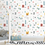 Cityscape Wallpaper - 1.2M Wide X 3M High Non-adhesive Requires Wallpaper Glue