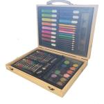 Art Set In Wooden Box 55PC