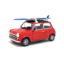 MINI Cooper 1300 With Surf Board Red 1:24 Scale