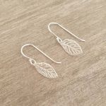 Layomi 925 Sterling Silver Leaf Dangle Earrings Size 8X12MM