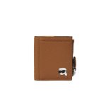 IKON Pebble Small Bi-fold Wallet -dark Tan