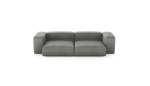 Two Module Sofa - Leather - Light Grey - 272CM X 136CM