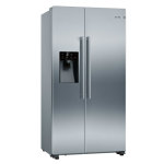 Bosch Series 4 Side-by-side Fridge 178.7 X 90.8 Cm Brushed Steel Anti-fingerprint Total No Frost
