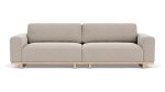 Aya 3.5 Seater Agnes Brown Oak Soap Legs