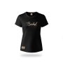 Ladies "boerboel" T-Shirt Metallic Puff Print - Black - 3XL
