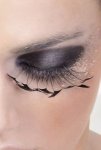 Black Feather Eyelashes