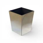 Glass Glitter Dustbin Gold