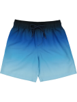 Blue Ombre Elastic Waist Shorts - 9 10 Assorted