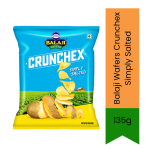 Crunchex Simply Salted Potato Chips 135G Classic Salted Crisps Crunchy Snack Ready-to-eat South Africa India Bazaar - 135G