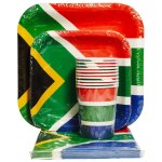 South African Flag Paperplate Set 40PC