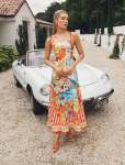 Sicilia Printed Midi Dress - 20 Tropea Postcard