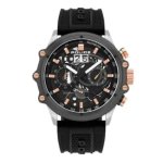 Luang Multi-colour Dial Leather Analogue Men's Watch PL16018JSTU13P