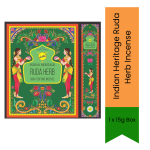 Indian Heritage Ruda Herb High Perfume Incense - 12 X 15G Box